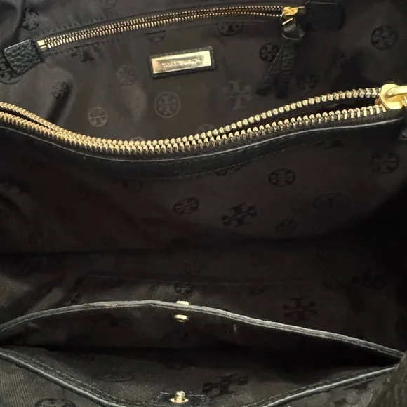 New Tory Burch Black Leather Bag (no tags) - Picture 8 of 12